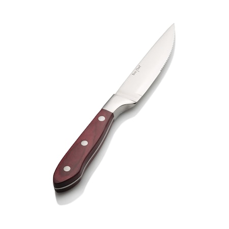 Bon Chef Gaucho, Steak Knife, Pakka Wood Handle, 13/0, 9.75" , set of 12 S939